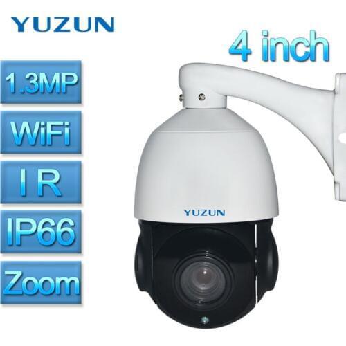 1.3MP wireless security ip camera with onvif p2p zoom lens camera network ptz speed dome 4 inch mini size outdoor indoor