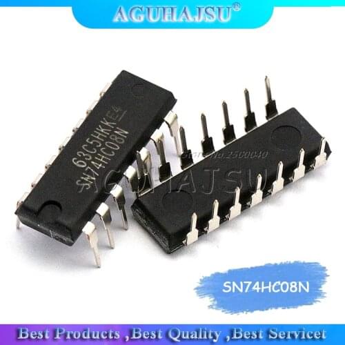 10PCS SN74HC08N DIP14 SN74HC08 DIP 74HC08N 74HC08 DIP-14 new and original IC