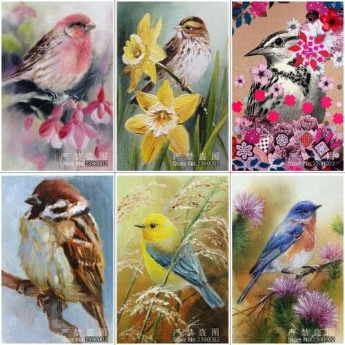 5D DIY Diamond Painting Animal Birds Image Home Decoration Cross Stitch Kits Full Square Diamond Mosaics Embroidery Oil Painting