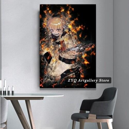Anime Poster Himiko Toga My Hero Academia Home Decor Pictures Wall Manga And Anime Series Art Photographic Print