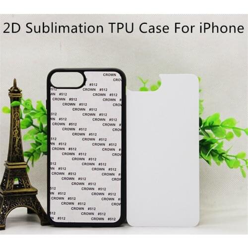 2D Sublimation Case For iPhone 11 12 13 mini Pro Max X Xs XR Max 6S 6 7 8 Plus SE 2020 TPU Blank Printed Cover Metal plate 10pcs