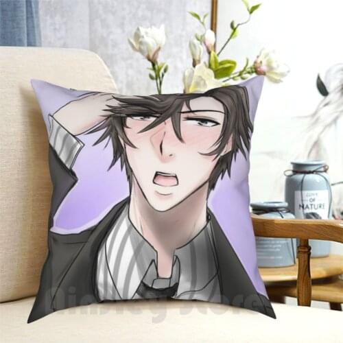 Jumin Han-Mystic Messenger Pillow Case Printed Home Soft DIY Pillow cover Jumin Han Mystic Messenger Mm Otome Game Fanart