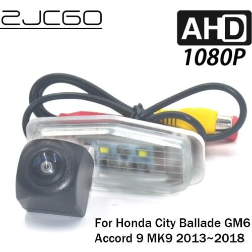 ZJCGO Car Rear View Reverse Backup Parking Reversing Camera for Honda City Ballade GM6 Accord 9 MK9 2013~2018