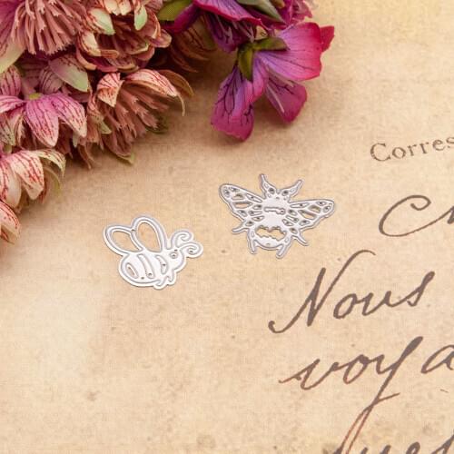 KLJUYP Bee Metal Cutting Dies Scrapbook Paper Craft Decoration dies scrapbooking
