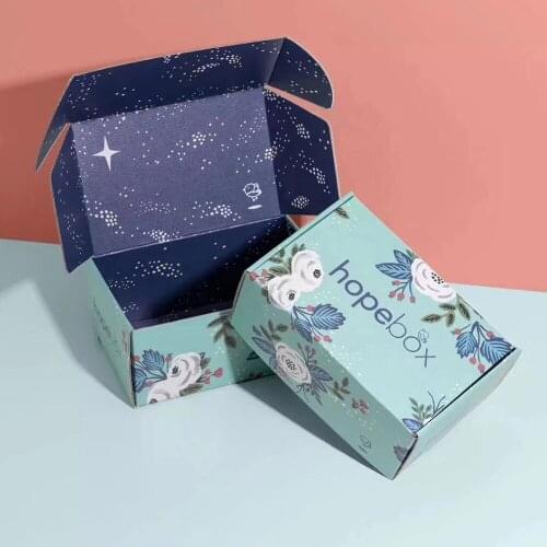 Custom Boxes Large Small Pink Black White Marble Colored Cardboard Shipping Corrugated Box Mailers Packaging With Logo