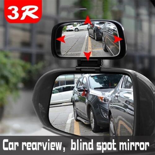 Square Wide Angle Side Rear view Mirror Car rearview blind spot mirror Real glass Suitable for all kinds of rearview mirrors