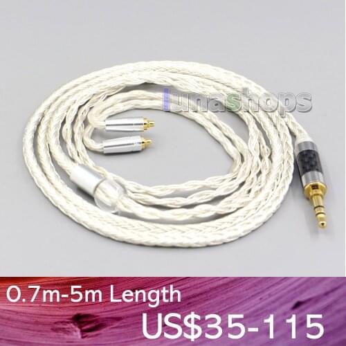 LN007227 16 Core OCC Silver Plated Earphone Cable For AKG N5005 N30 N40 MMCX