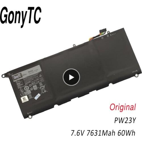 PW23Y Replacement New Laptop Battery for DELL XPS 13 9360 Series RNP72 TP1GT 7.6V 60WH