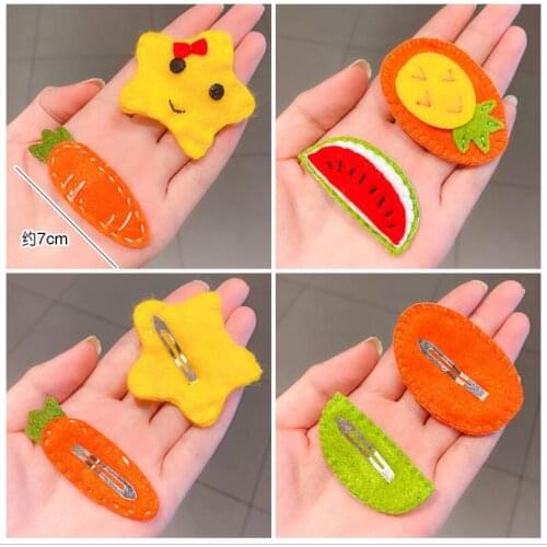 1Set Autumn Winte Plush Hairpin Clip Ins Hair Accessories Barrettes Women Girl Side Clip Hairpin Clip Net Red Headdress T1429