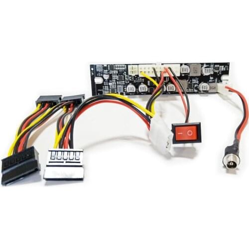 Hard drive power adapter board 12V DC to 15pin SATA 250W 2.5 3.5 HDD independent power board with 4SATA/6SATA/10SATA power cord