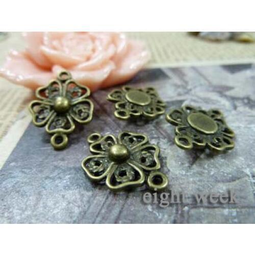 Zinc alloy pendant jewelry accessories diy handmade material charms four links which 15 * 20 mm