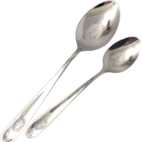 PYTITANS titanium cutlery pure titanium spoon fork knife mouth fu series large spoon small coffee spoon