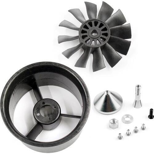 QX-MOTOR 64mm Accessories 12 Ducted Fan EDF with Ducted Barrel For RC Drone Brushless Motor F22149/50