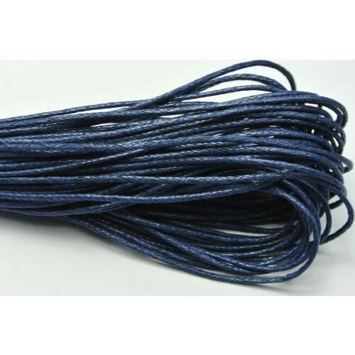 100 Meters Navy Waxed Cotton Beading Cord 1mm for Bracelet Necklace