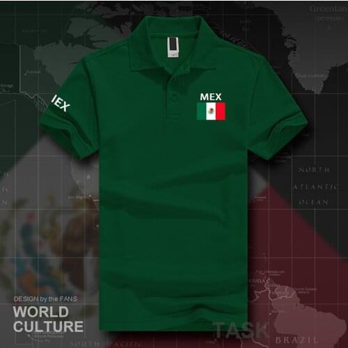 United Mexican States Mexico polo shirts men short sleeve white brands printed for country 2017 cotton nation team flag new
