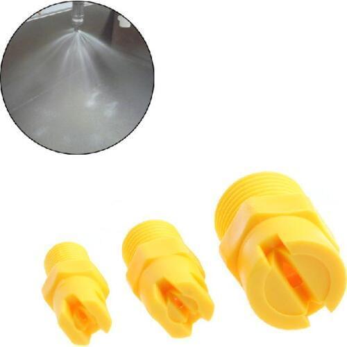 10pcs Plastic PP vee jet flat fan spray nozzle 1/8"1/4" 3/8"1/2" Industrial factory cleaning dust removal nozzle W210