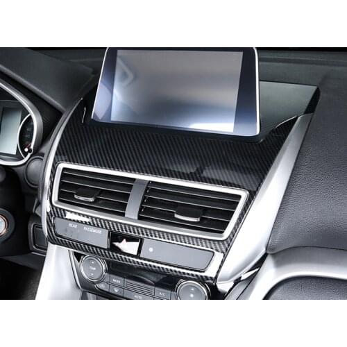 Car Styling 1PCS ABS Plastic Interior Center Console Air Vent Outlet Panel Trim Cover For Mitsubishi Eclipse Cross 2018 2019