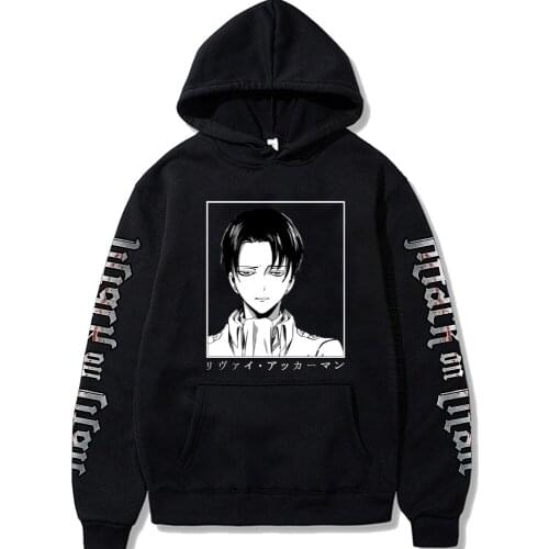 Japanese Anime Hoodies Attack On Titan Hoodie Men Novelty Graphic Sweatshirt Fashion Designer Streetwear Male