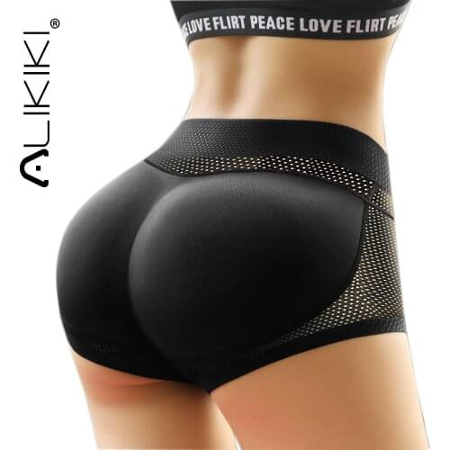 Women Sponge Padded Push Up Panties Butt Lifter Fake Ass Briefs Butt Hip Enhancer Seamless Control Panties Buttocks Lingerie