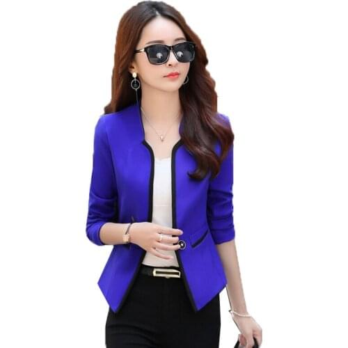Women Suits Blazers 2020 New Spring Autumn Small Suit Short Blazer Coat Female Elegant Outerwear Womens Fashion Office Clothing