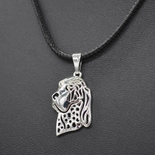 Womens Pet Dog Necklaces Rope Chain Jewelry Bracco Italiano Pendant Necklaces Drop Shipping
