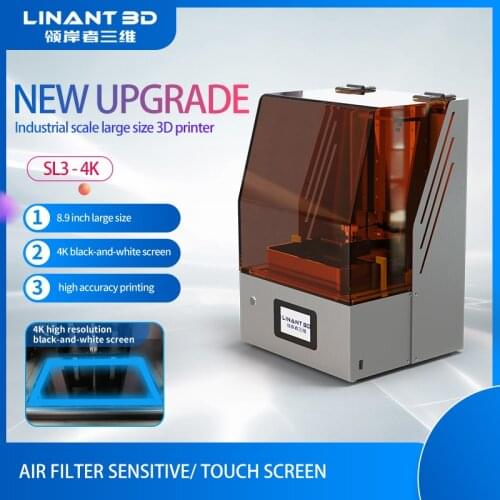 LINANT 3D SL3 3D Printer UV Resin Printers with 8.9 inch 4K Monochrome LCD Screen & Fast Printing Speed 192x120x240 mm