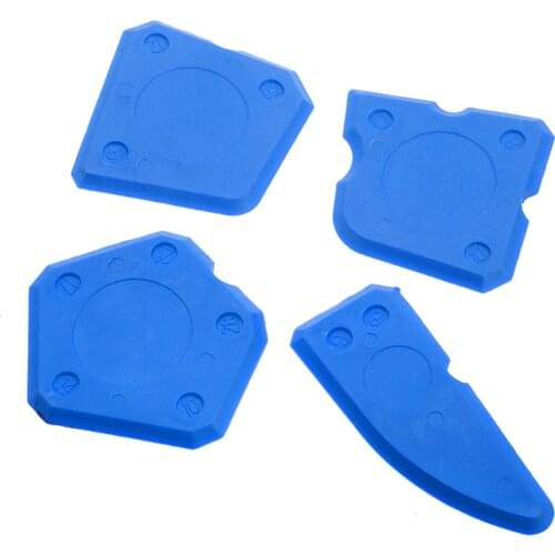 4pcs Blue Silicone Sealant Spreader Profile Applicator Tile Grout Tools Household Cleaning Appliances And Accessories