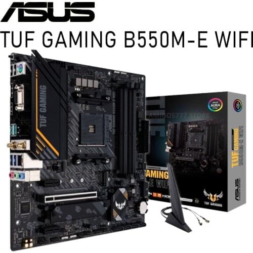 Asus TUF GAMING B550M-E WIFI Motherboard Motherbard AMD Ryzen 5000/4000G/3000 Series M.2 CHAI Overlocking AMD B550Placa-Mãe AM4