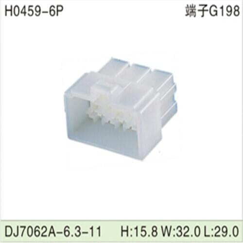 Free shipping 500pcsDJ7062A-6.3-11 6Pin 6.3mm AMP Car Electrical Wire Connectors for VW,BMW,Audi,Toyota,NISSAN AND other