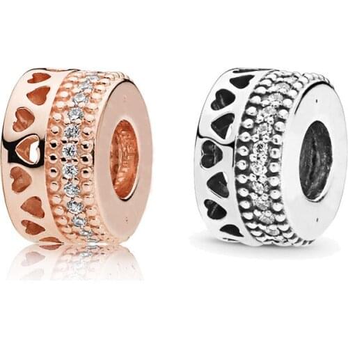 Free Shipping Authentic 925 Sterling Silver Love Heart Charms Fit Original Bracelet For Women DIY Jewelry S925 Beads