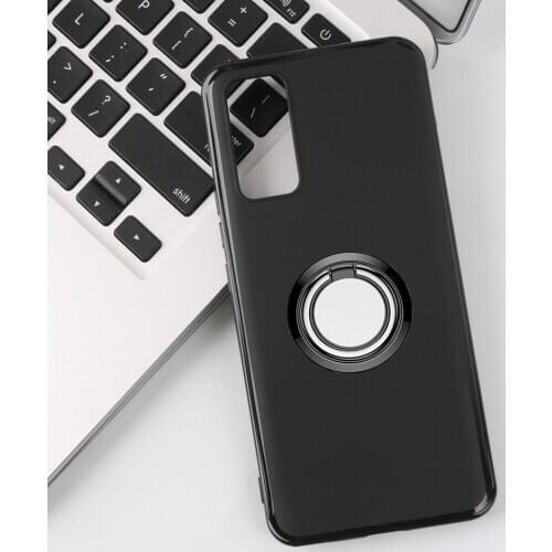 For Huawei Honor 30 30S Back Ring Holder Bracket Phone Case Cover Phone TPU Soft Silicone Cases ON Honor View 30 Pro (V30 Pro)