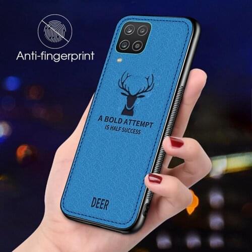 For Samsung Galaxy M21 M21S M31 M31S M51 M30S M11 M02 M02S M32 2021 M42 M12 Back Cover Fabric Cloth Phone Cases Soft Deer