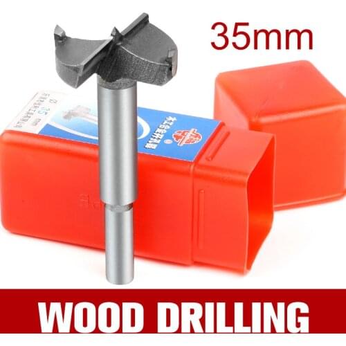HOEN 35mm Wooden Wood Cutter Drilling Hisel Diy Drill Square Trimmer Miniature Woodworking Cordless Electric Tungsten Carbide