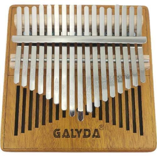 Kalimba 17 Key Mahogany Body Thumb Piano Wooden Color Mbira Musical Instrument Thumb Piano Finger Keyboard Sanza Mini Piano