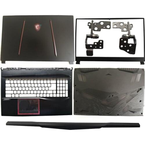 New Metal Laptop LCD Back Cover/Front Bezel/Hinges/Palmrest/Bottom Case For MSI GE75 GE75MVR 8RE 8RF MS-17E1 3077E1A211Y311