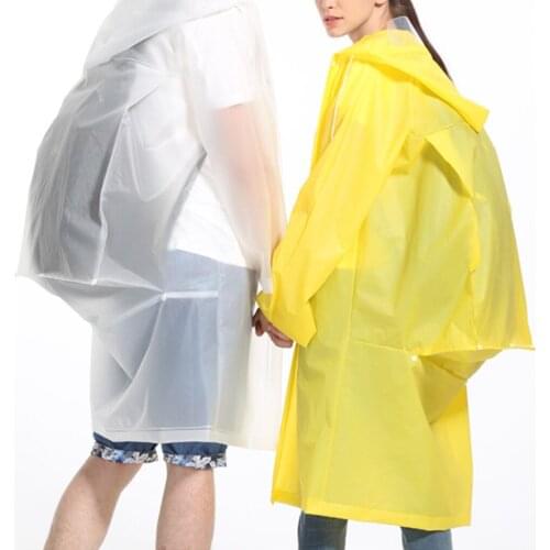Rain Poncho Hood Raincoat Jacket Rainsuit Outdoor Rainproof Cover