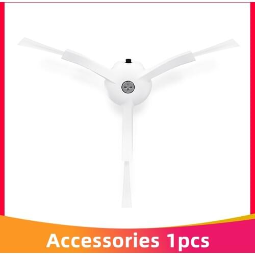 White 3-Arm Side Spin Brush for Xiaomi 1 / 2 / 1S Roborock S50 Series Robot Vacuum Cleaner Spare Accessories for Wholesale