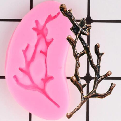 Tree Branch Silicone Molds Cake Border Fondant Mould Cake Decorating Tools Chocolate Gumpaste Mold Sugarcraft Candy Clay Moulds