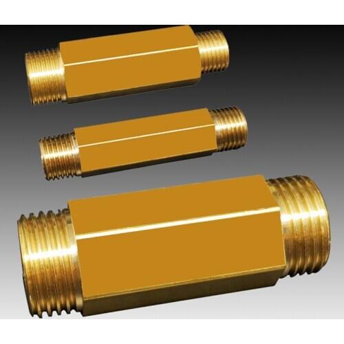 1/4" 3/8" 1/2" BSP Male Thread Brass Long Nipple Pipe Fitting Adapter Coupler Connector For Water Fuel Gas