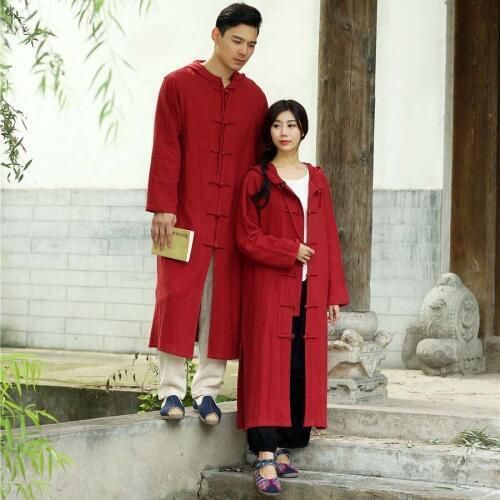 Cool Vintage Long Trench Coat Men And Women Hooded Cloak Winter Autumn Windbreaker Mens Overcoats Blue Black Red Beige Plus Size