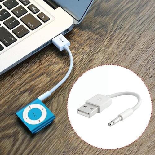 USB Short Charger Data SYNC Cable 3.5mm Jack Adapter 4/5/6 For Charging 4th 3rd pod Player MP3 5th Cord Line K9P4