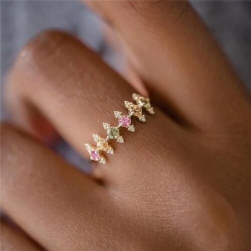 Viny Rings With Crystals