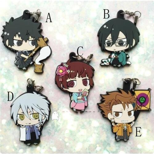 1pcs keychain Kawaii Anime Psycho-Pass Shinya Kogami Tsunemori Akane Pendant key chain Phone Strap keyring De Llaveros