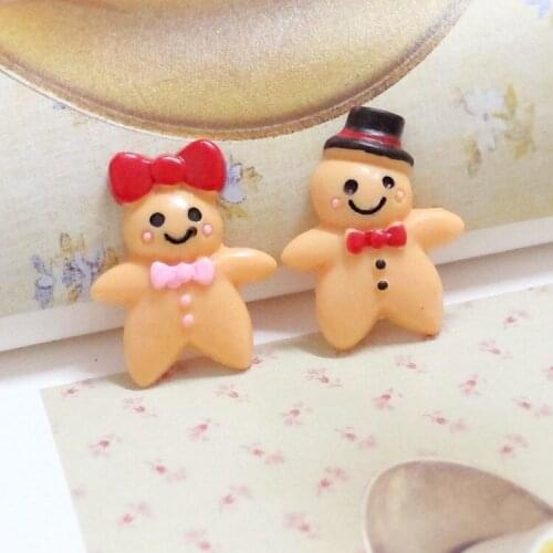 10 Pcs Cute Resin Snowman Charm for DIY Handmade Craft Decoration Scrapbook Embellishments Accessory