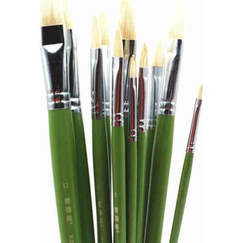 12pcs Paint Brush Paint Brush for Water Color Oil Acrylic Bristles Pinceles Art Para Acrilico Y Oleo Painting Art Pincel Pintura