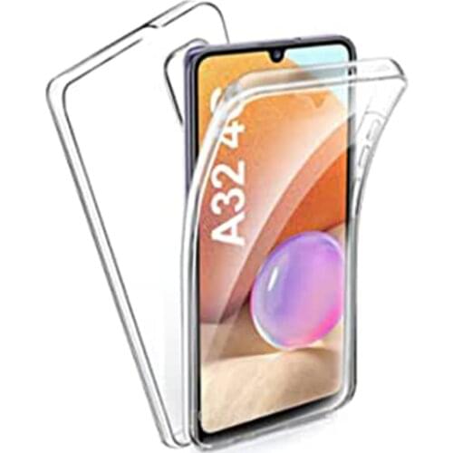 2 in 1 Double Case for Samsung Galaxy A02 A02S A32 4G A52 A72 A42 5G A12 360 Full Cover Silicone A10S A20S A20E A30S A50 A70 A40