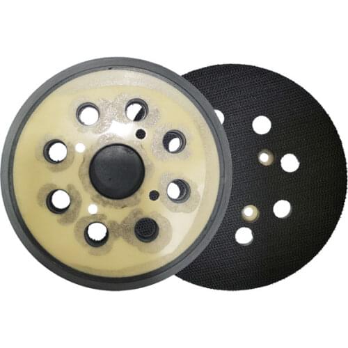 5 Inches 125 MM 8-Hole Back-up Sanding Pad 3/4 Nails Hook and Loop Sander Backing Pad for Electric Makita Orbital Sander