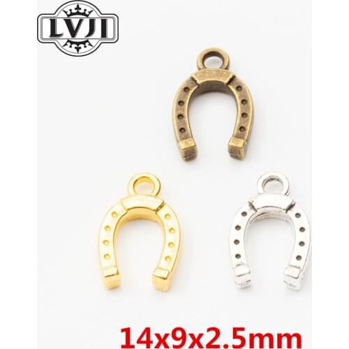 60pcs Fashion jewelry horseshoe charms for jewelry making 5907