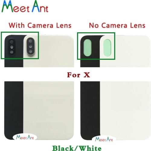 AAA High Quality For iphone 8 8G / 8Plus 8 Plus / X Battery Cover Rear Door Chassis Frame Back Housing cover Big Hole Glass