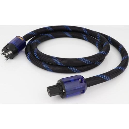 Hi-End Pure Copper Hifi Audio Power Cable Power Cord with Schuko Plug P-037E+C-037